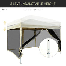 Load image into Gallery viewer, Canopy Tent - Pop Up Canopy Tent - 10&#39;x10&#39; Outdoor Canopy Tent - Portable Canopy Tent - Instant Canopy With Mosquito Net - Pop Up Canopy With Netting
