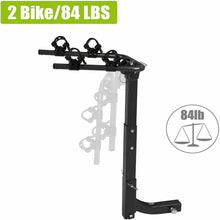 Load image into Gallery viewer, Bike Rack - Folding Bike Carrier - 2/3 Bike Hitch Mount - Bycycle Racks
