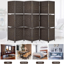 Load image into Gallery viewer, 6ft Tall 6 Panel Room Divider - Folding Wall Dividers
