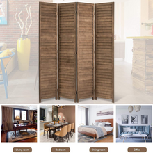 Load image into Gallery viewer, 5.6ft Tall Room Divider - 4 Panel Privacy Divider
