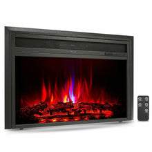 Load image into Gallery viewer, Electric Fireplace Insert - 32&quot; In Wall Fireplace Heater - 1500W Built In Electric Fireplace with Remote Control
