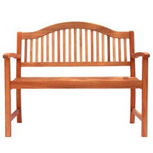 Load image into Gallery viewer, Wooden Bench Garden Seat Natural Hardwood Outdoor Furniture Traditional Rustic
