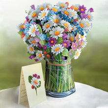 Load image into Gallery viewer, 3D Paper Bouquet Card, POP Up Flower Greeting Cards
