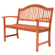 Load image into Gallery viewer, Wooden Bench Garden Seat Natural Hardwood Outdoor Furniture Traditional Rustic
