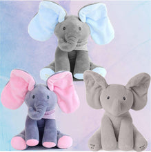 Load image into Gallery viewer, Baby Peek A Boo Animated Singing Elephant
