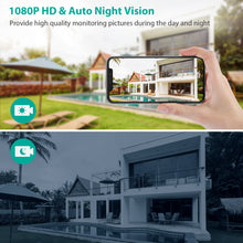 Load image into Gallery viewer, 1080P IP Camera Wireless WIFI Outdoor CCTV HD PTZ Smart Home Security IR Cam UK
