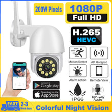 Load image into Gallery viewer, 1080P IP Camera Wireless WIFI Outdoor CCTV HD PTZ Smart Home Security IR Cam UK
