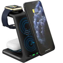Load image into Gallery viewer, 3 In 1 Wireless Charger Dock For Iphone - Apple Watch &amp; Airpods
