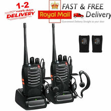 Load image into Gallery viewer, 2 x Walkie Talkie Long range 2 Way Radio 16CH + Earpiece
