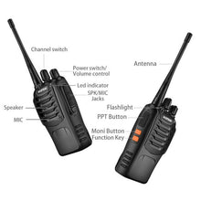 Load image into Gallery viewer, 2 x Walkie Talkie Long range 2 Way Radio 16CH + Earpiece
