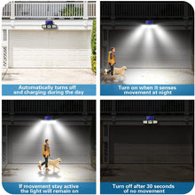 Load image into Gallery viewer, 128 Led Wireless Solar Motion Sensor Outdoor security Lights
