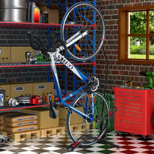 Load image into Gallery viewer, Vertical Bike Rack - Upright Indoor Bike Rack - Adjustable Bike Nook Bicycle Stand - Vertical Bike Storage Rack - Vertical Bike Stand
