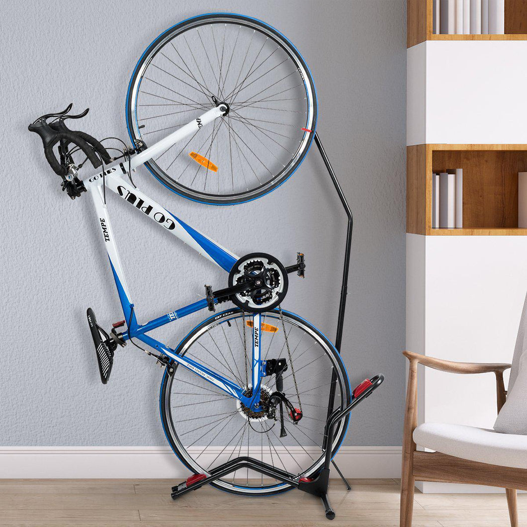 Vertical Bike Rack - Upright Indoor Bike Rack - Adjustable Bike Nook Bicycle Stand - Vertical Bike Storage Rack - Vertical Bike Stand