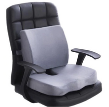 Load image into Gallery viewer, Orthopedic Comfort Memory Foam Coccyx Seat Pad And Back Support Set
