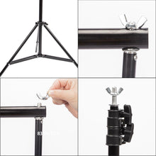 Load image into Gallery viewer, 2x3m Photo Studio Background Support Stand Kit Screen Backdrop Set UK
